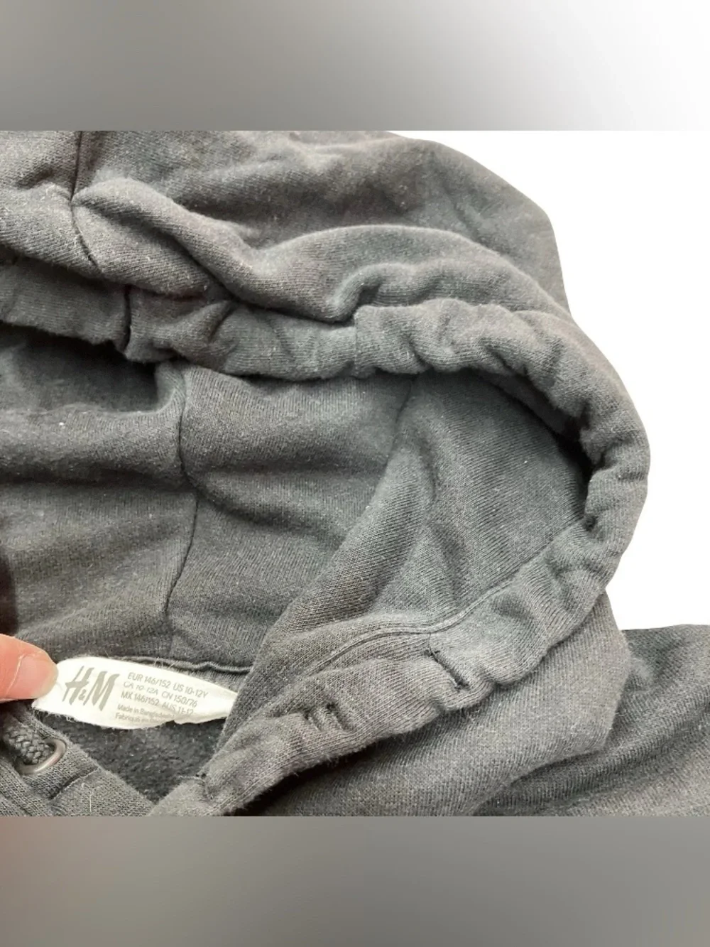 Playstation Hoodie Sweatshirt Youth 10-12 Sony X H&M Black Pullover Medium Logo